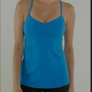 Lululemon Cornflower Blue Bend And Flow Tanktop